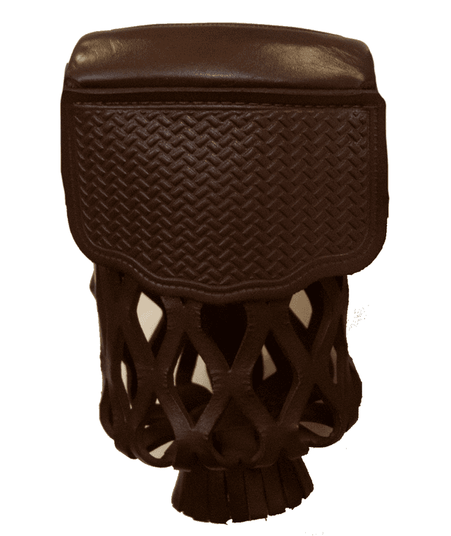 Traditional Mahogany Bonded Leather Shield