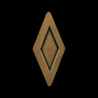 Metal Diamond Antique Brass