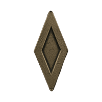 Metal Diamond Antique Silver